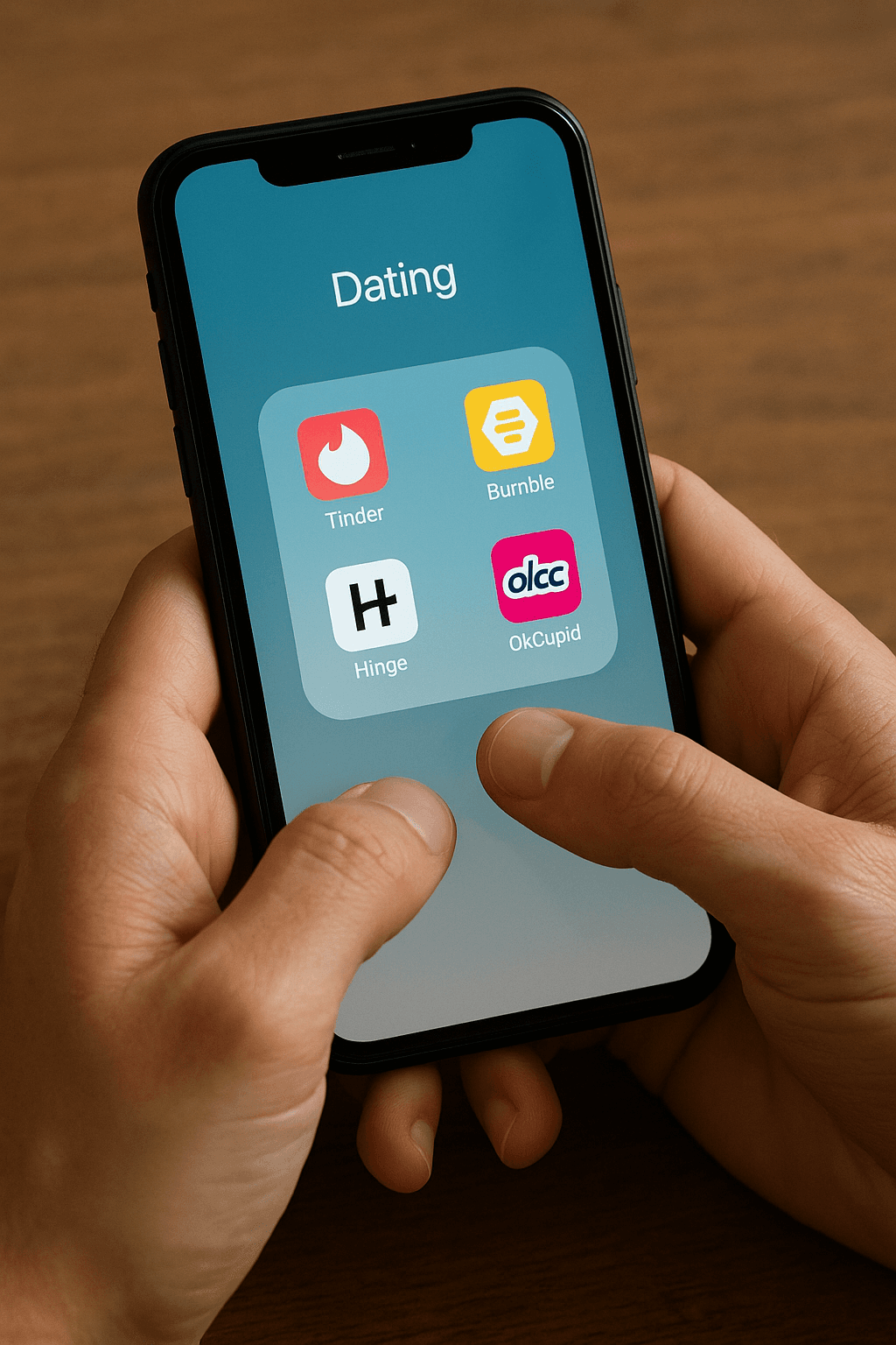 AI pick up line generator creating personalized dating app openers on a smartphone